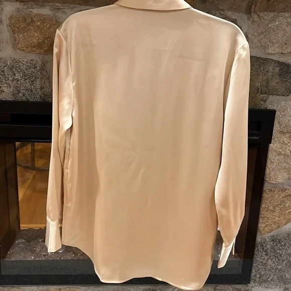 RACHEL ZOE BRAND NEW,NO TAGS JUST ATTACHED EXTRA BUTTON  LONG SLEEVE BlOUSE SZ.M - Picture 9 of 16